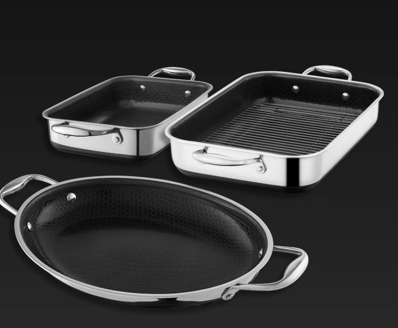 Hybrid Roasting Pan Set, 4-pc