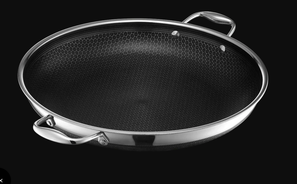 35 cm HexClad Hybrid Pan with Lid